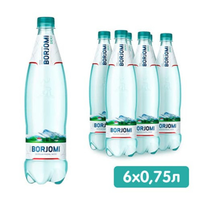 Вода Боржоми / Borjomi 0.75 л ПЭТ газ Вода Боржоми / Borjomi 0.75 л ПЭТ газ