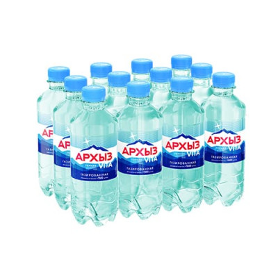 Вода Архыз 0,33л пластик, газированная