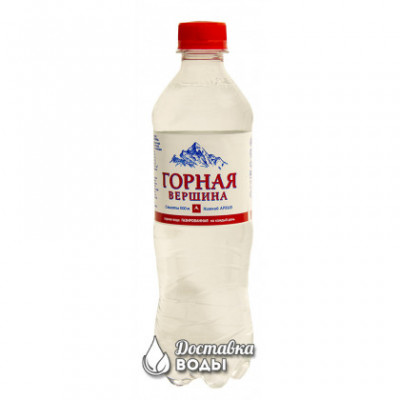 Вода Горная вершина 0,5л пластик, газированная