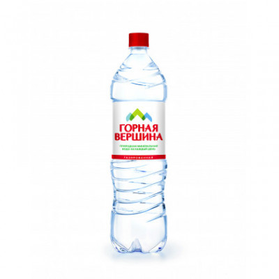 Вода Горная вершина 1,5л пластик, газированная