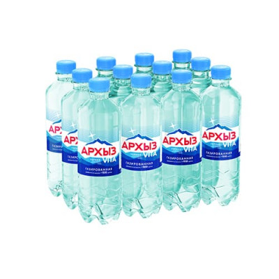 Вода Архыз 0,5л пластик, газированная