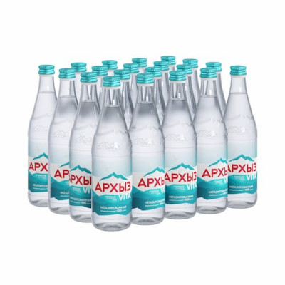 Вода Архыз 0,5л стеклянная бутылка, без газа