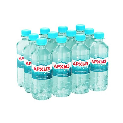 Вода Архыз 0,33л пластик, без газа